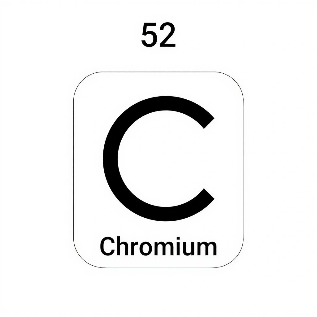 Simbol abstract pentru crom